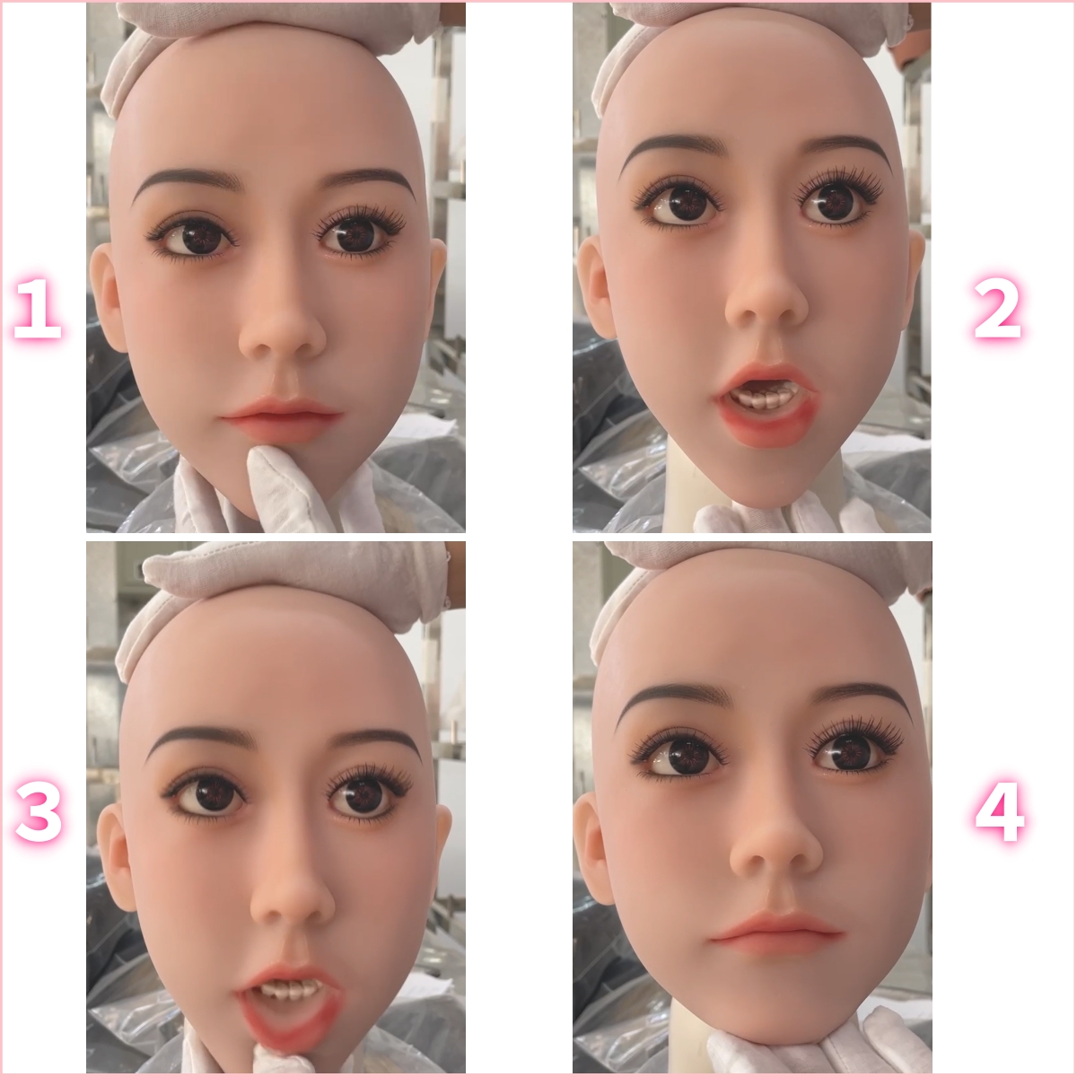 wmdoll #85ヘッド シリコンラブドール 口開閉 ROS