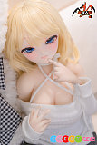 アニメエロ人形 笑顔 金髪美少女 巨乳 美肌 85cm亜美 ビニール 魔族人形MOZUDOLL