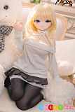 アニメリアルラブドール 黒ストッキング 85cm巨乳 笑顔美少女 亜美 ビニール 魔族人形MOZUDOLL