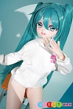 アニメsexdoll 愛らしい美少女 初音ミクのコスプレ ツインテール シリコン85cm 小音 ビニール MWGirl 魔物姫