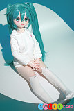 アニメセックスドール キュートな美少女 初音ミクのコスプレ ツインテール シリコン85cm 小音 ビニール MWGirl 魔物姫