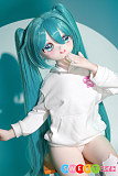 アニメ等身大ラブドール 愛らしい少女 85cmシリコン製 初音ミクのコスプレ ツインテール 小音 ビニール MWGirl 魔物姫