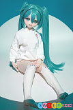 アニメセックス人形 可憐な美少女 初音ミクのコスプレ ツインテール シリコン85cm 小音 ビニール MWGirl 魔物姫