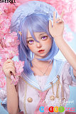 シリコンrealdoll 可愛い美少女 JKセーラー服 青い髪 148cm普乳Dカップ 朵朵 SHEDOLL 桜