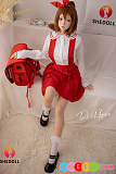 リアルドール 清楚な美少女 シリコン製 赤いスカートのJK制服姿 148cm Dカップ SHEDOLL 柠檬