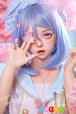 シリコンセックス人形 JKセーラー服 かわいい美少女 青い髪 148cm 普乳Dカップ 朵朵 SHEDOLL 桜