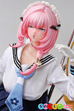 エロドール シリコン製 jk清純 巨乳アニメ美少女 ベロ出し絶頂顔 65cm Otaku Doll 桃心愛理 ピンク髪