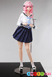 sexdoll JK制服 かわいい美少女 巨乳 コスプレ 自立 OtakuDoll 桃心愛理 ピンク髪 PVCヘッド シリコンボディ