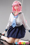 巨乳アダルトドール かわいい美少女 シリコン製 jk清純 アニメ ベロ出し絶頂顔 65cm Otaku Doll 桃心愛理 ピンク髪