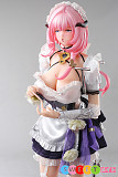 ダッチワイフ 巨乳メイド アニメ美少女 ベロ出し絶頂顔 65cm Otaku Doll 桃心愛理
