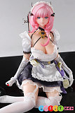 ダッチワイフ かわいい美少女 巨乳メイド コスプレ OtakuDoll 桃心愛理 ピンク髪 PVCヘッド シリコンボディ