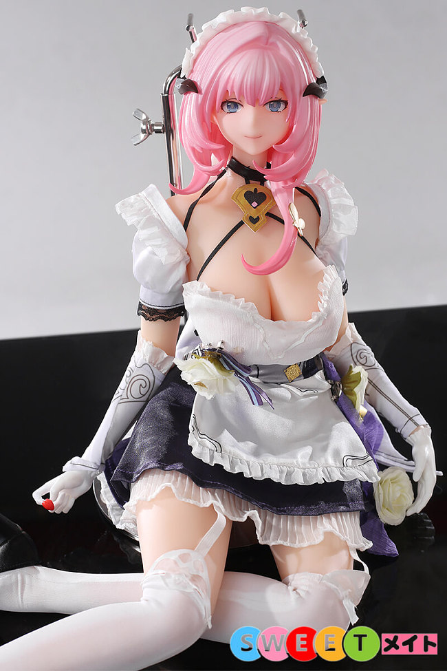 Otaku Doll 桃心愛理 65cm 巨乳メイド姿の美少女 JK制服コスの美少女 アニメ フィギュア PVCヘッド シリコンボディ