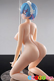 リアルドール 美尻 巨乳美少女 65cm アニメ 裸 Otaku Doll レムコスプレ PVCヘッド シリコンボディ