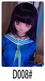 WM Doll 6月30日まで AI-BOX無料キャンペーン Y011S 困ったような表情の白髪アニメ美少女 リアルドール 140cm 美乳Bカップ ソフトビニールヘッド シリコンボディ