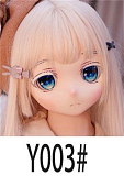WM Doll 6月30日まで AI-BOX無料キャンペーン Y011S 困ったような表情の白髪アニメ美少女 リアルドール 140cm 美乳Bカップ ソフトビニールヘッド シリコンボディ