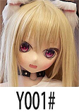 WM Doll 6月30日まで AI-BOX無料キャンペーン Y011S 困ったような表情の白髪アニメ美少女 リアルドール 140cm 美乳Bカップ ソフトビニールヘッド シリコンボディ
