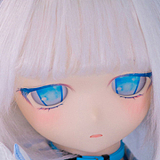 WM Doll 6月30日まで AI-BOX無料キャンペーン Y011S 困ったような表情の白髪アニメ美少女 リアルドール 140cm 美乳Bカップ ソフトビニールヘッド シリコンボディ