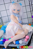 等身大ラブドール 白髪 アニメかわいい美少女シリコン製 140cm Y011S ビニールヘッド ふんわりスカート wmdoll