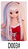 WM Doll 6月30日まで AI-BOX無料キャンペーン Y011S 困ったような表情の白髪アニメ美少女 リアルドール 140cm 美乳Bカップ ソフトビニールヘッド シリコンボディ