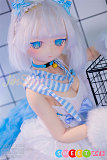 sexdoll 白髪 かわいいアニメ美少女 140cm 美乳Bカップ WM Doll Y011S ビニールヘッド シリコンボディ