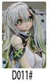 WM Doll 6月30日まで AI-BOX無料キャンペーン Y011S 困ったような表情の白髪アニメ美少女 リアルドール 140cm 美乳Bカップ ソフトビニールヘッド シリコンボディ