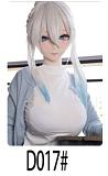 WM Doll 6月30日まで AI-BOX無料キャンペーン Y011S 困ったような表情の白髪アニメ美少女 リアルドール 140cm 美乳Bカップ ソフトビニールヘッド シリコンボディ