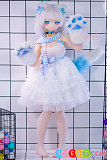 セックス人形 自立 アニメ美少女 美肌 白髪 140cm 美乳Bカップ WM Doll Y011S ビニールヘッド シリコンボディ