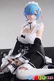 等身大ラブドール 65cm巨乳美少女 アニメ風 シリコン製 レム メイドコスプレ Otaku Doll PVCヘッド