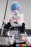 エロ人形 シリコン製 レム アニメ風メイドコスプレ 65cm巨乳 Otaku Doll PVCヘッド