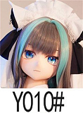 WM Doll 6月30日まで AI-BOX無料キャンペーン Y011S 困ったような表情の白髪アニメ美少女 リアルドール 140cm 美乳Bカップ ソフトビニールヘッド シリコンボディ