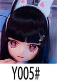 WM Doll 6月30日まで AI-BOX無料キャンペーン Y011S 困ったような表情の白髪アニメ美少女 リアルドール 140cm 美乳Bカップ ソフトビニールヘッド シリコンボディ