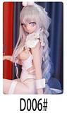 WM Doll 6月30日まで AI-BOX無料キャンペーン Y011S 困ったような表情の白髪アニメ美少女 リアルドール 140cm 美乳Bカップ ソフトビニールヘッド シリコンボディ