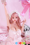 sexdoll かわいい 超乳美少女 ピンク髪 SinoDoll S60凛夭夭 シリコン製 70cm トルソー Lカップ ピンクのベビードール