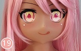 Aotume Doll #128 照れ笑いのピンク髪美少女 リアルドール 145cm Dカップ 萌え系アニメ風ダッチワイフ シリコン製