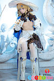 リアルドール ゲームキャラコスプレ Aカップ 美少女 魔法使い風コスチューム 152cm SHEDOLL 熙熙 シリコンヘッド TPEボディ