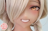 Aotume Doll #128 照れ笑いのピンク髪美少女 リアルドール 145cm Dカップ 萌え系アニメ風ダッチワイフ シリコン製
