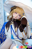 realdoll 金髪美少女 152cm魔法使い風コスチューム SHEDOLL 熙熙 シリコンヘッド TPEボディ 帽子
