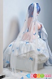 後ろ姿 ウェディングプリンセス 148cm ElsaBabe 148cm AHR011 甘露寺知香 エッチ人形