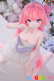 ラブドール アニメ系美少女 色白 ピンク髪 85cm 魔族人形 MOZU DOLL 桃香 ソフトビニールヘッド TPEボディ