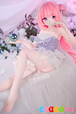 アニメrealdoll かわいい美少女 ピンク髪 85cm魔族人形 MOZU DOLL 桃香 ソフトビニールヘッド TPEボディ