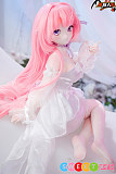 エロドール アニメ美少女 ピンク髪 85cm美乳 魔族人形 MOZU DOLL 桃香 ソフトビニールヘッド TPEボディ