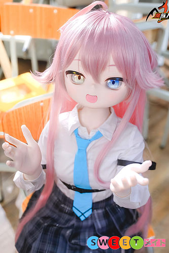 魔族人形 新品キャンペーン 硬質ビニールヘッド1個+軟質TPEヘッド1個無料 MOZU DOLL 星叶 130cm アニメ風の可愛いJK制服オッドアイ美少女 リアルドール TPEボディ ピンク髪学生