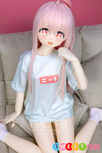 Aotume Doll #129ヘッド ピンク髪のアホ毛美少女 アニメラブドール 135cm AAカップ 細身タイプ TPE製 リアルドール