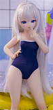WM Doll S003 癒し系アニメ美少女ダッチワイフ 85cm 普乳 ソフトビニール製ヘッド TPE製ボディ ツインテール リアルドール M8接続 フィギュア BJD風