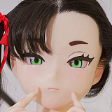 色気美人 Irokebijin ラブドール アニメヘッド単体 S-TPE＆シリコン素材選択可 M16接続