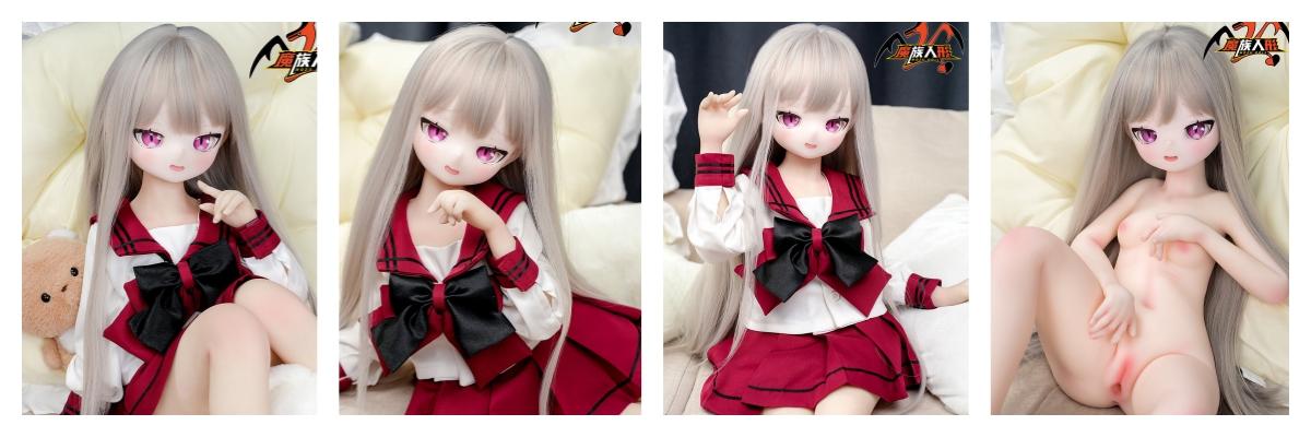 魔族人形 奈奈 85cm バスト小 JC制服のアニメ美少女 ダッチドール ソフトビニール製頭部 TPEボディ MOZU DOLL A級 フィギュア