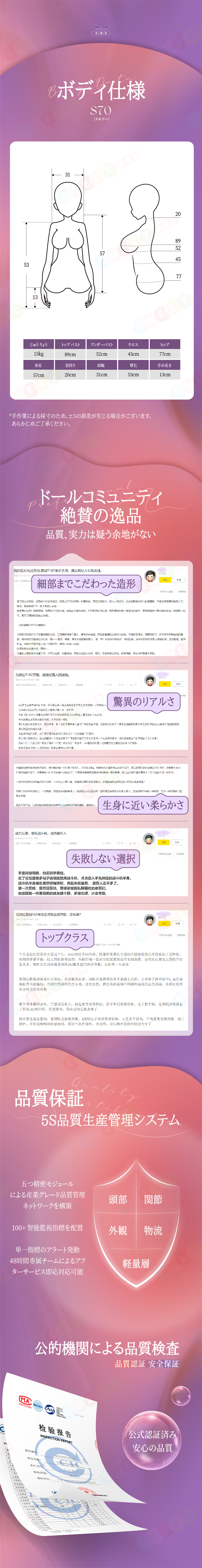 Sino Doll 戦闘機 70cm sexドール