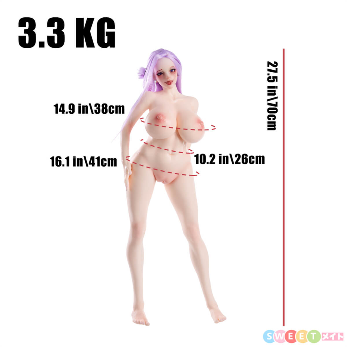 MRLDOLL 70cm巨乳ダッチワイフ