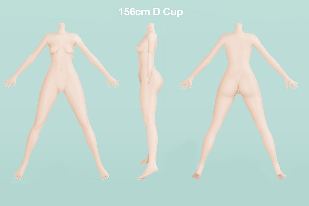 156cm Dカップ ラブドール ボディー