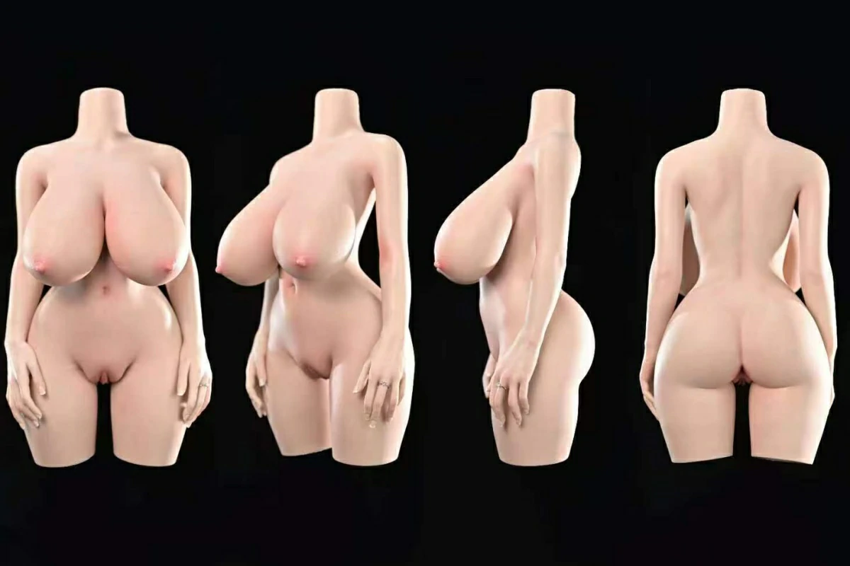 FUDOLL トルソー 80cm Kカップ 爆乳 三面図